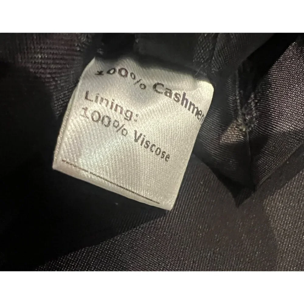 Hathaway Platinum Mens Size 44 Italian 100% Cashmere Black Suit Jacket 3-Button